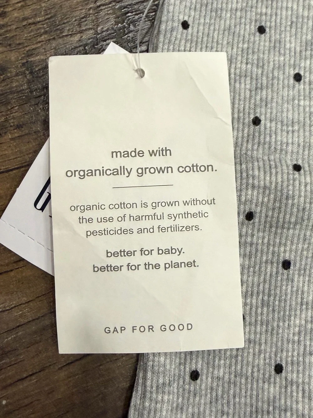 GAP Baby Gray Ribbed Knit Polka Dot Outfit Set Bodysuit & Pants Size 0-3 Months